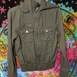 Green utility La hearts jacket